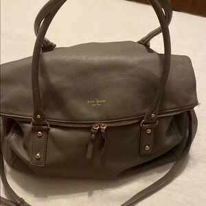 Kate Spade New York “Cobble Hill Leslie” Satchel in storm gray